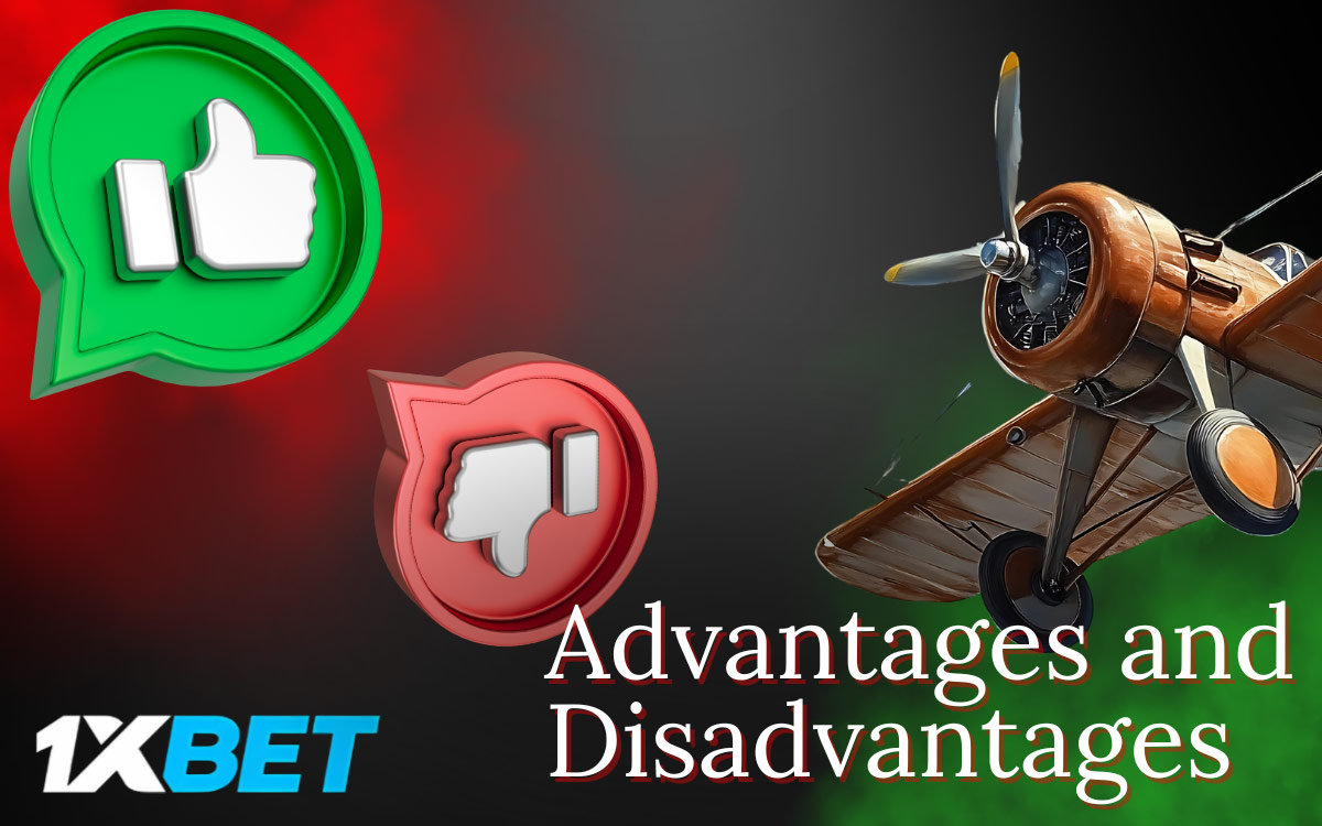 1xbet Aviator contains pros and cons