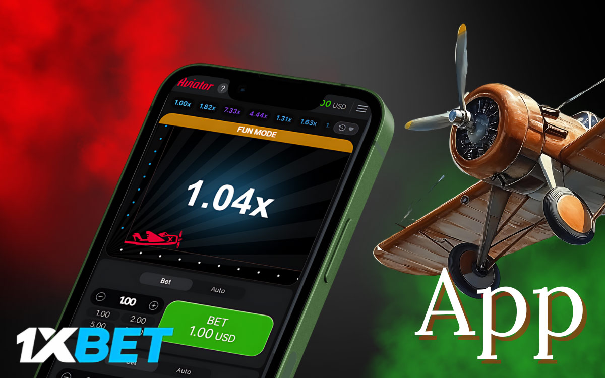 1xbet Aviator has its own app