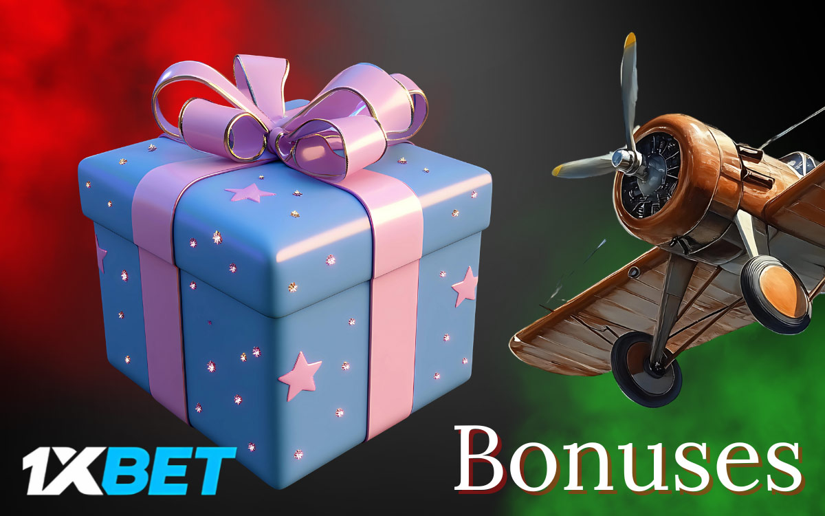 Aviator has many different bonuses on the 1xbet website