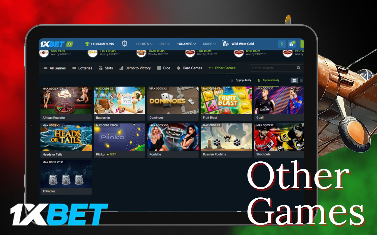 1xbet has other games worth exploring