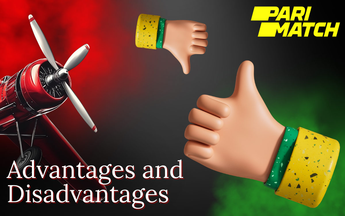 The Parimatch website of the Aviator game has advantages and disadvantages 