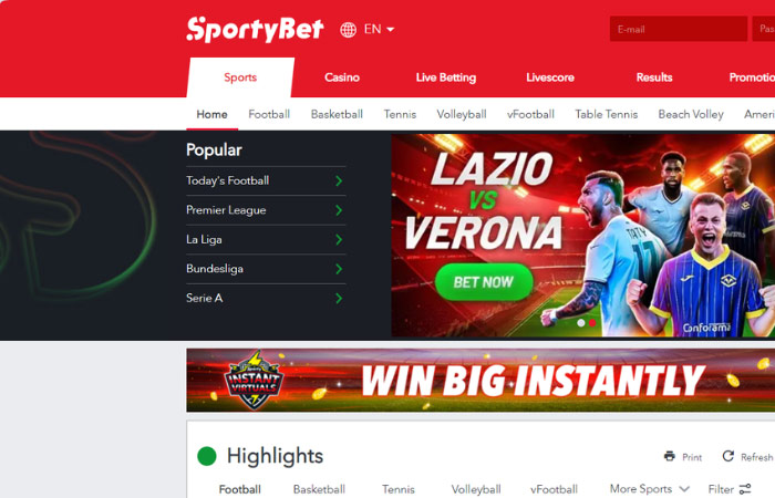 Experienced players choose SportyBet