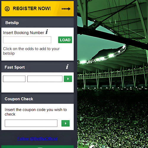 Visit the Bet9ja page and complete a simple registration